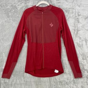 Sweet Protection Men's S‎ Wool Blend Full Zip Light Jacket Rusty Red Performance
